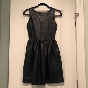 Bar III Pleather Skater Dress